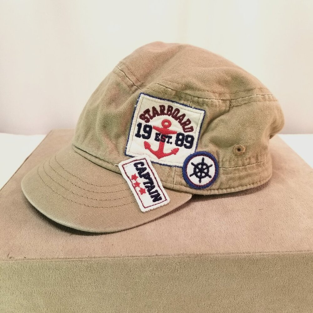 Children's Place Baby Beach Hat 6-12 Months Tan Beige